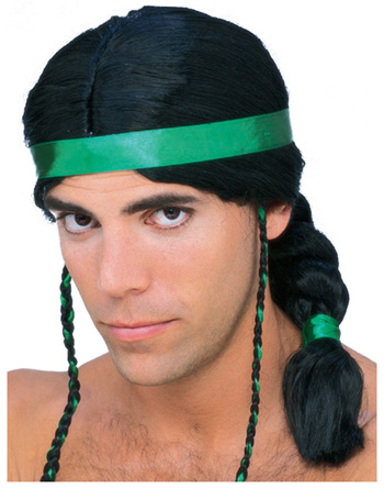 Black Indian Wig - Click Image to Close