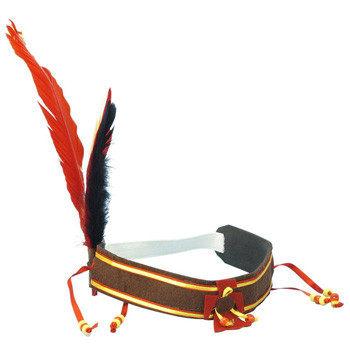 Indian Feather Harvest Headband - Click Image to Close