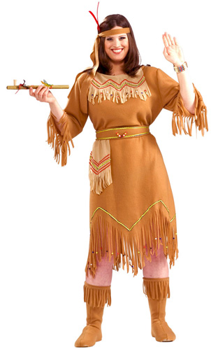 Plus Size Native American Costume - Click Image to Close