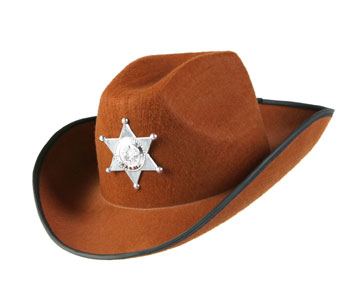 Wild West Sheriff Hat - Click Image to Close