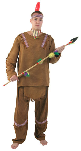 Deluxe Mens Indian Costume - Click Image to Close