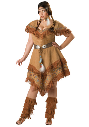 Plus Size Tribal Native Costume - Click Image to Close