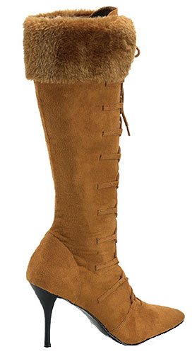 Women's Brown Fur Boots