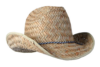 Straw Cowboy Hat - Click Image to Close