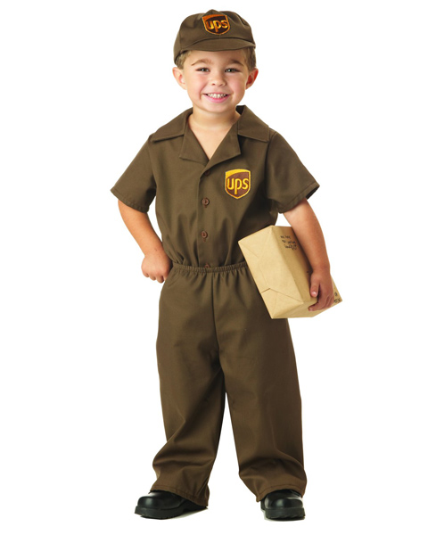 UPS Guy Costume for Toddler - Click Image to Close