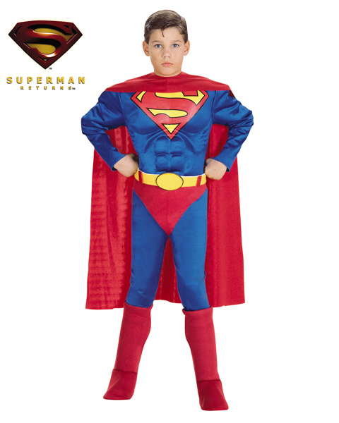 Muscle Chest Superman Costume for Toddler - Click Image to Close