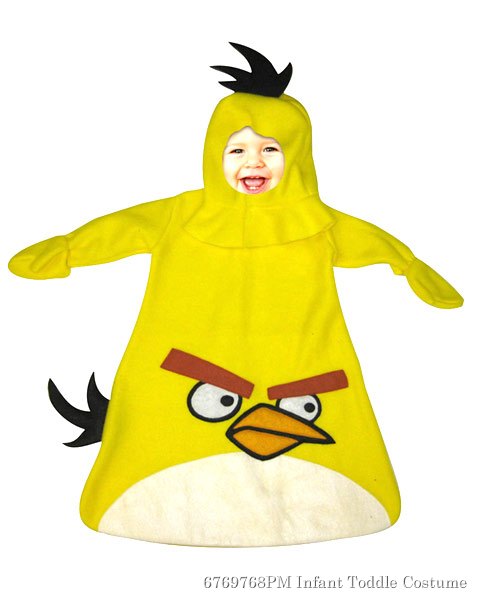 Infants Angry Birds Yellow Angry Bird Bunting Costume - Click Image to Close