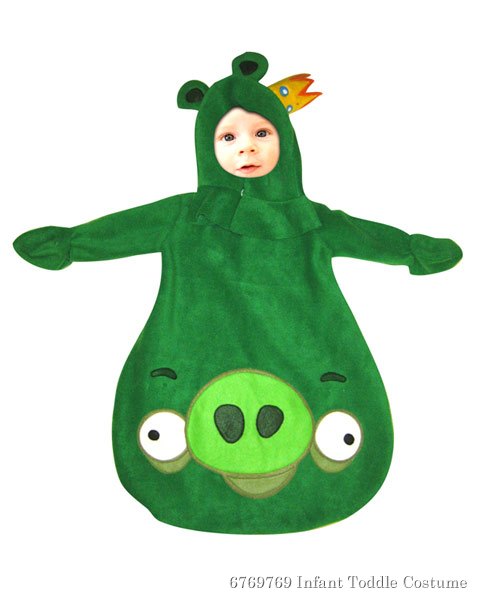 Angry Birds Infant King Pig Bunting Costume - Click Image to Close