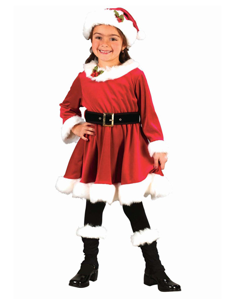 Toddler Santa Dress Costume - Click Image to Close