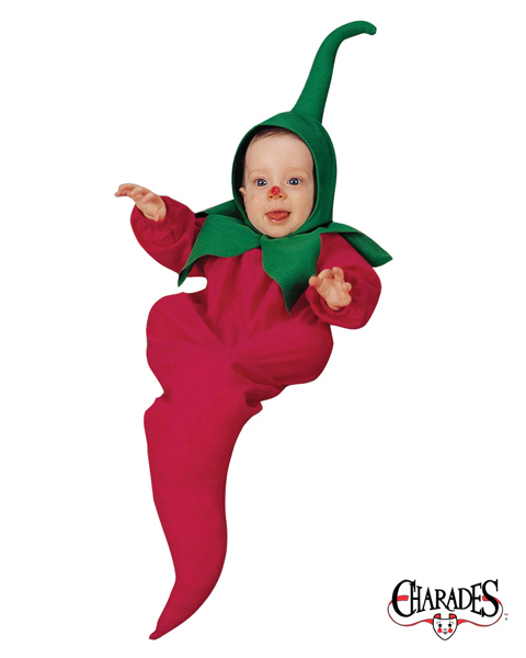 Chili Pepper Costume for Newborn Infant - Click Image to Close