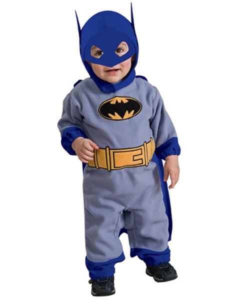 Infant Blue and Gray Batman Romper Costume