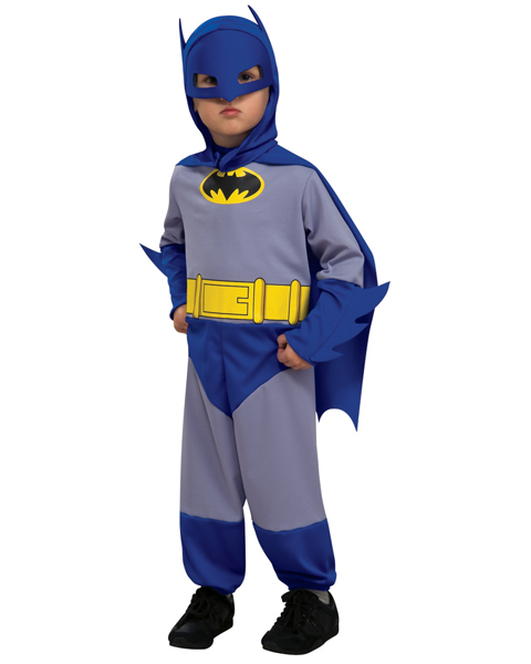 Toddler Blue and Gray Batman Costume