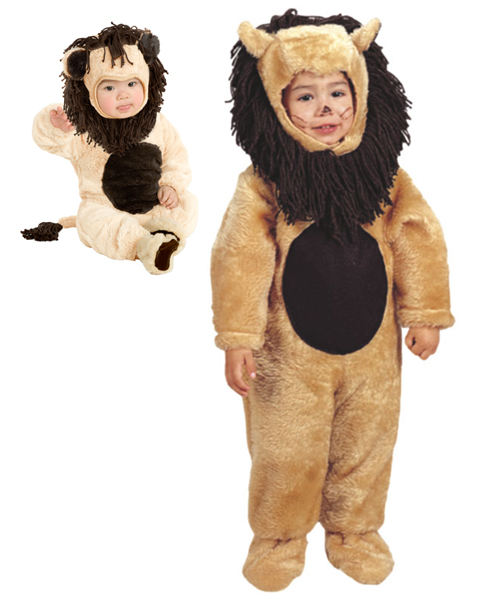 Microfiber Plush Lion Costume for Newborn/Infant
