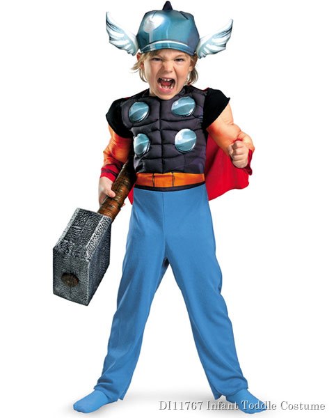 Muscle Marvel Thor Toddler Costume - Click Image to Close