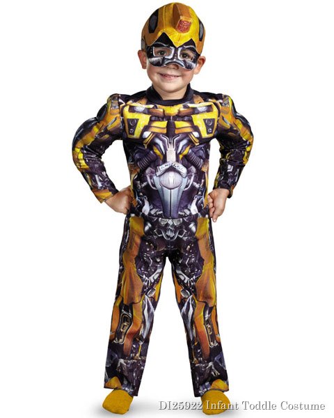 Toddler Muscle Transformers Movie 3 Bumblebee Costume - Click Image to Close