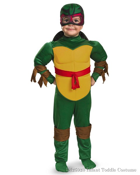 Muscle Teenage Mutant Ninja Turtles Raphael Costume for Toddlers - Click Image to Close