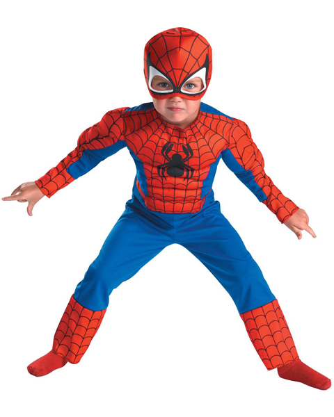 Toddler Spider Man Muscle Costume - Click Image to Close