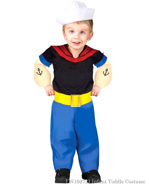 Toddler Popeye Costume - Click Image to Close