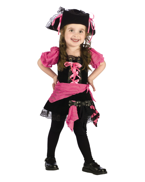 Pink Punk Pirate Costume for Toddler - Click Image to Close