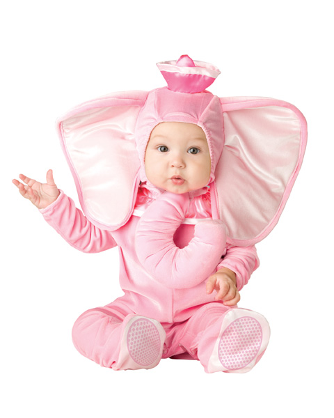 Toddlers Pink Elephant Costume