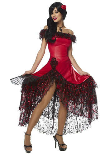 Deluxe Spanish Dancer Costume - Click Image to Close