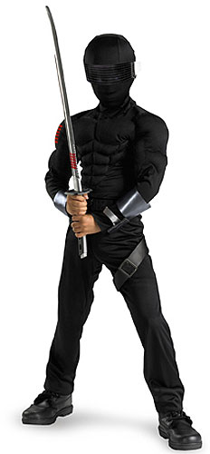 Deluxe Kids Snake Eyes Costume - Click Image to Close