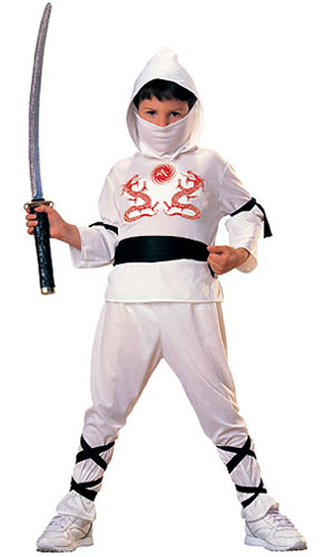 Kids White Ninja Costume