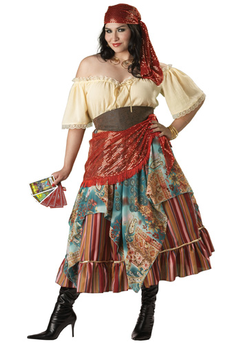 Plus Size Fortune Teller Costume - Click Image to Close