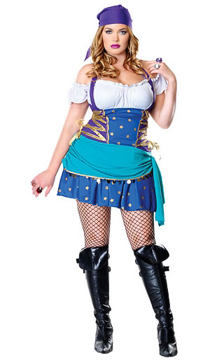 Plus Size Gypsy Costume - Click Image to Close