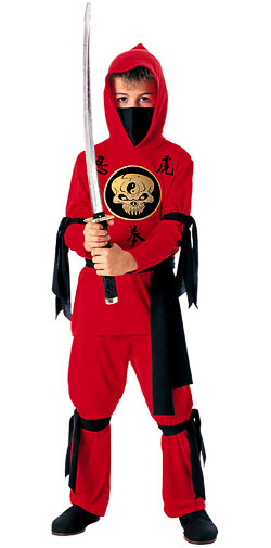 Kids Red Ninja Costume