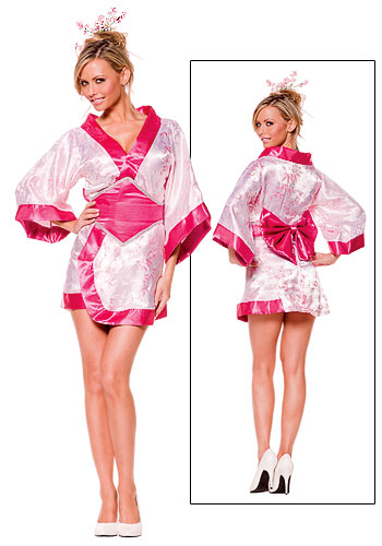 Sexy Pink Kimono - Click Image to Close