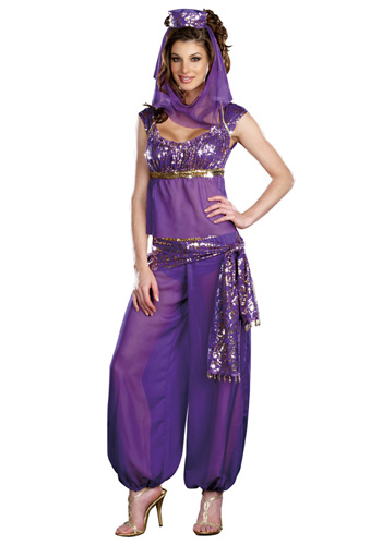 Sexy Purple Genie Costume