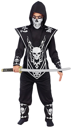 Kids Skull Ninja Costume - Click Image to Close