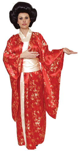 Womens Red Kimono