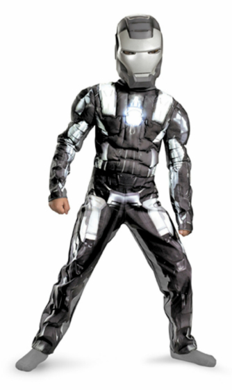 Iron Man 2 (2010) Movie - War Machine Classic Muscle Child Costu