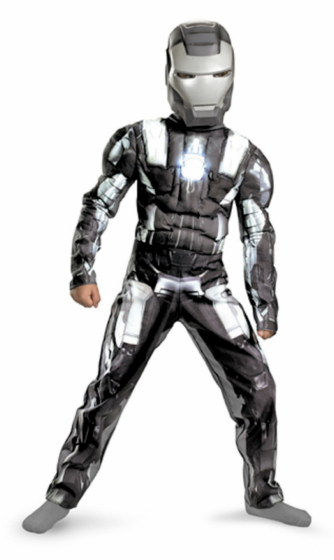 Iron Man 2 (2010) Movie - War Machine Classic Muscle Child Costu - Click Image to Close