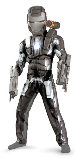 Iron Man 2 (2010) Movie - War Machine Classic Muscle Child Costu