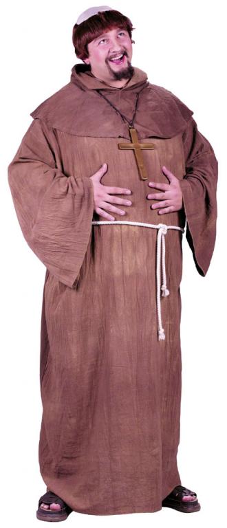 Medieval Monk Plus Size Adult Costume - Click Image to Close