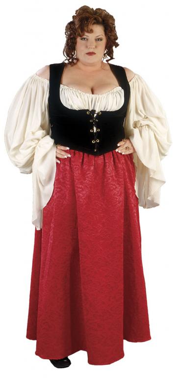 Merchants Wife Plus Size Adult Costume - Click Image to Close