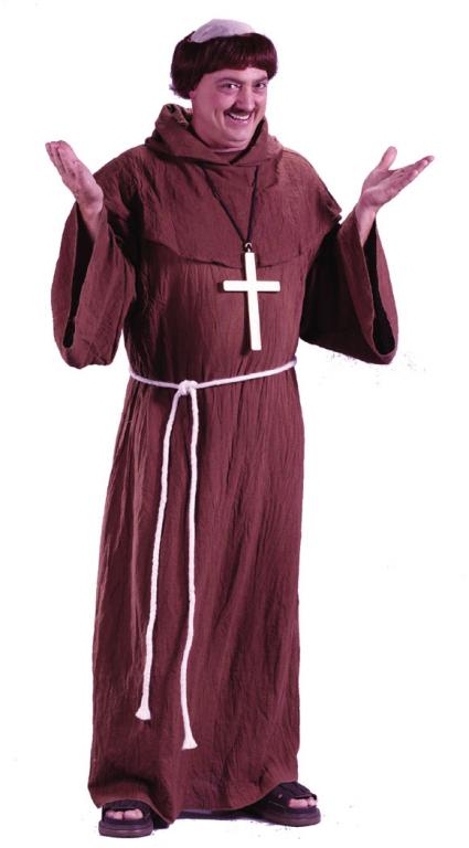 Medieval Monk Adult Costume - Click Image to Close