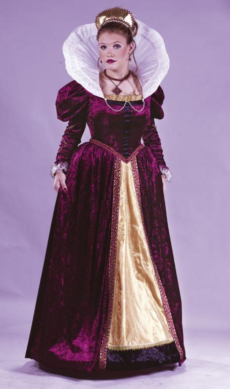 Elizabethan Queen Adult Costume - Click Image to Close