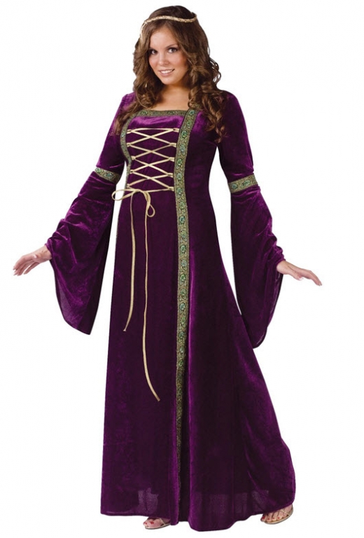 Renaissance Lady Plus Size Adult Costume - Click Image to Close