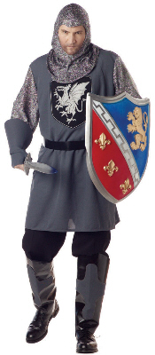 Valiant Knight Plus Size Adult Costume - Click Image to Close