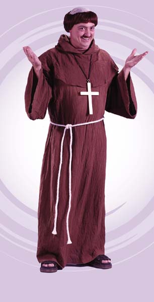 Medieval Monk Adult Costume - Click Image to Close