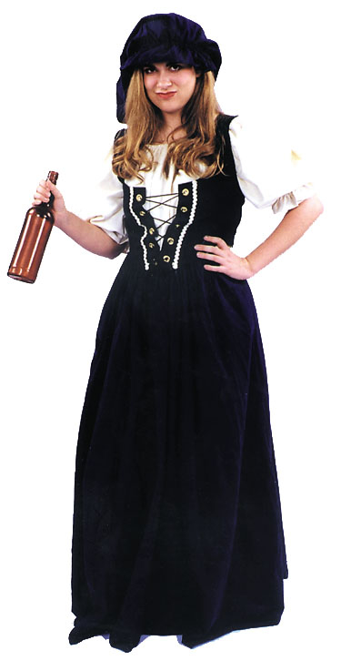 Renaissance Skirt And Hat Set Adult Costume - Click Image to Close