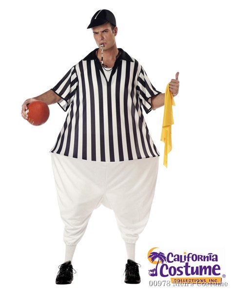 Plus Size Referee Costume For Adult