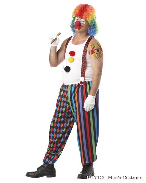 Mens Cranky the Clown Costume - Click Image to Close