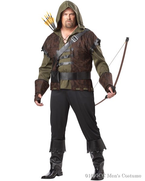Plus Size Robin Hood Mens Costume - Click Image to Close