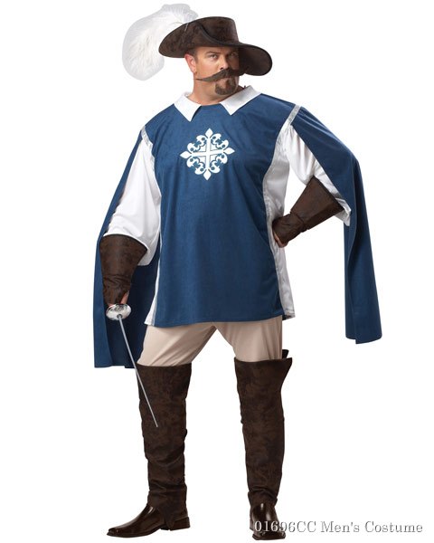 Plus Size Musketeer Mens Costume - Click Image to Close