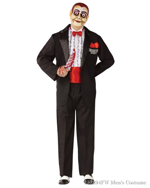 Demented Ventriloquists Dummy Mens Costume - Click Image to Close